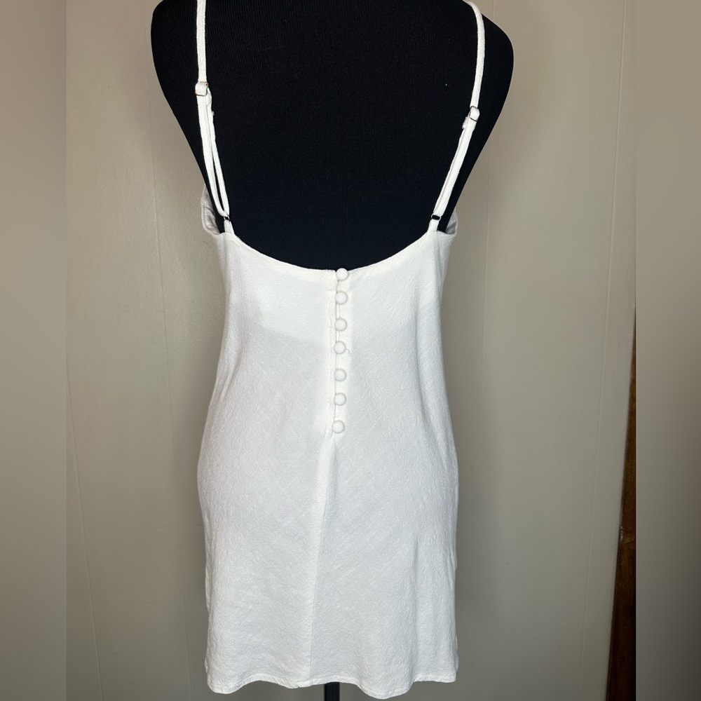 White Strappy Princess Polly Dress Size 4